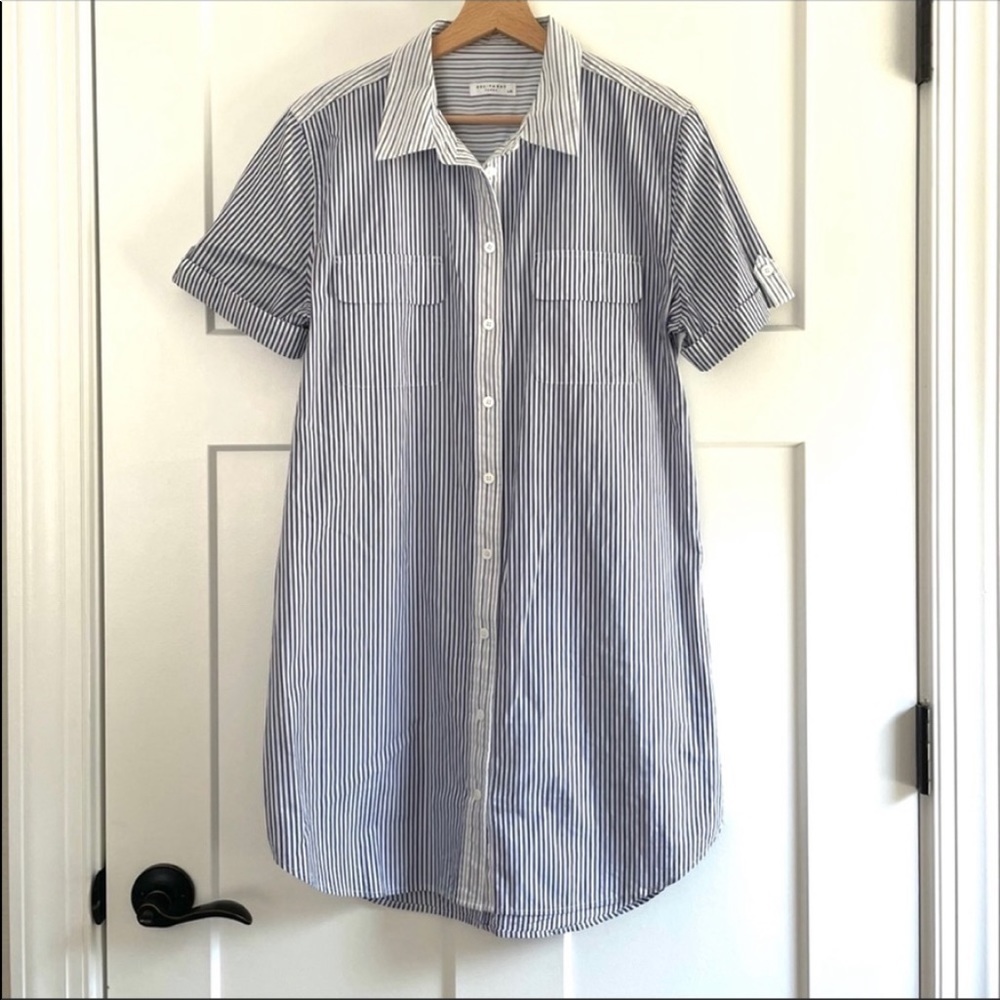 Equipment Femme Striped Shirt Dress - Picture 3 of 11